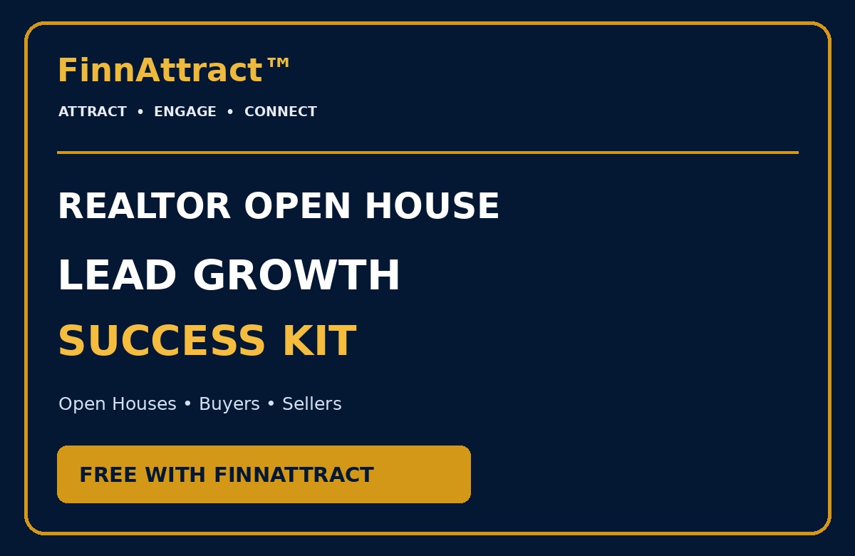 FinnAttract Realtor Open House Lead Growth Success Kit cover